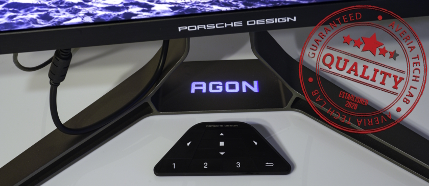 recenze Agon by AOC Porsche Design PD32M stojan
