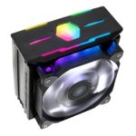 Nová generace CPU chladičů Zalman CNPS10X Optima II v černém provedení je vybavena čtyřmi teplovodivými měděnými trubicemi pro přímý odvod tepla (DTH) a 120mm ventilátorem s patentovaným designem „Dual Blade Fan“. Chladič poskytuje maximální chladicí efekt až do 200 W TDP. Je kompatibilní s většinou procesorů Intel a AMD. Průtok vzduchu dosahuje hodnot 61 CFM i při velmi tichém provozu (27 dBA). Chladič je tedy při práci tišší, než ticho ve studovně knihovny (40 dBA) nebo pracovní ruch v kanceláří (70 dBA). Použitý ventilátor chlazení s efektním bílým Led podsvícením se vyznačuje velmi tichým chodem, pouhých 27 dBA. Regulace otáček je řízena automaticky pomocí funkce PWM. Design chladiče a jeho architektura vznikly v ústředí firmy Zalman v jižní Koreji. Originální řešení ventilátoru „Dual Blade Fan“ zdvojuje lopatky a je patentováno. Ventilátor vytváří dva vzduchové proudy, menší vnitřní a větší vnější, a jejich kombinace zvyšuje chladicí efekt a současně snižuje hlučnost. Hydraulická ložiska s vysokou životností zajišťují tichý a spolehlivý chod, na přední a zadní části chlazení jsou nainstalovány gumové tlumiče vibrací. Chladič se nově dodává kompletně v černém provedení s horní částí vybavenou atraktivním RGB Led podsvícením v režimu Spectrum. Nový chladič Zalman CNPS10x Optima II BLACK se snadno instaluje, je kompatibilní s většinou soketů Intel Gen. 9 i AMD Ryzen. Chladič Zalman CNPS10x Optima II BLACK bude k dostání prostřednictvím sítě internetových obchodů a specializovaných prodejen na podzim roku 2019. Technické údaje Zalman CNPS10x Optima II BLACK Použité materiály: hliník/měď Barva: Černá Otáčky ventilátoru: 800 - 1 500 rpm ± 10 % Regulace otáček: PWM Hluk: max. 27 dBA ± 10 % Průtok vzduchu: 61,52 CFM Typ ložiska: Hydraulické Hmotnost: 740 g Rozměry: 132 (D) × 85 (Š) × 160 (V) mm Kompatibilita: Intel 9. Gen: LGA2066/2011-V3/2011/115X/1366 CPU AMD RYZEN: AM4/AM3+/AM3/FM2+/FM2 CPU 120mm ventilátor s patentovaným designem „Dual Blade Fan“