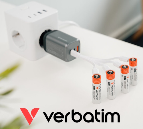 Verbatim představuje baterie s přímým nabíjením přes USB-C