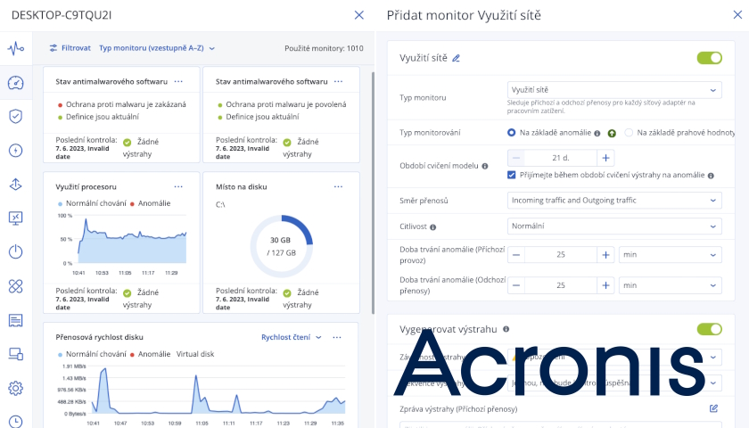 Acronis MSP Acronis Cyber Protect Cloud Machine Learning