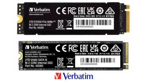 Verbatim navyšuje kapacity interních SSD