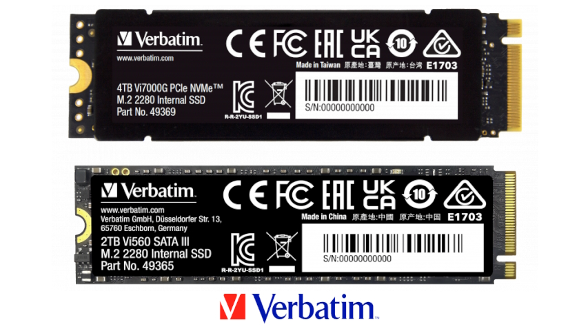 Verbatim navyšuje kapacity interních SSD