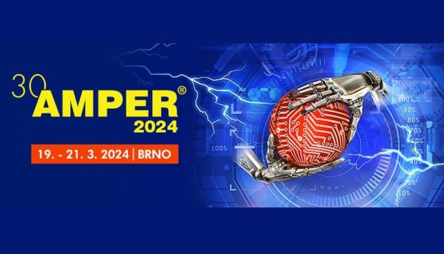 Jubilejní 30. ročník mezinárodního elektrotechnického veletrhu AMPER 2024 s podtitulem SMART AND CONNECTED WORLD je připraven