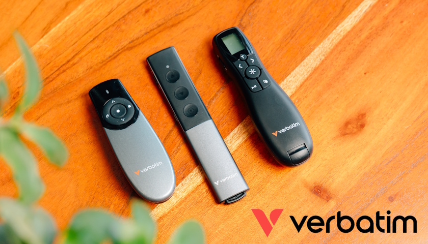 Bezdrátové prezentéry Verbatim - Tři modely pro různé styly prezentování