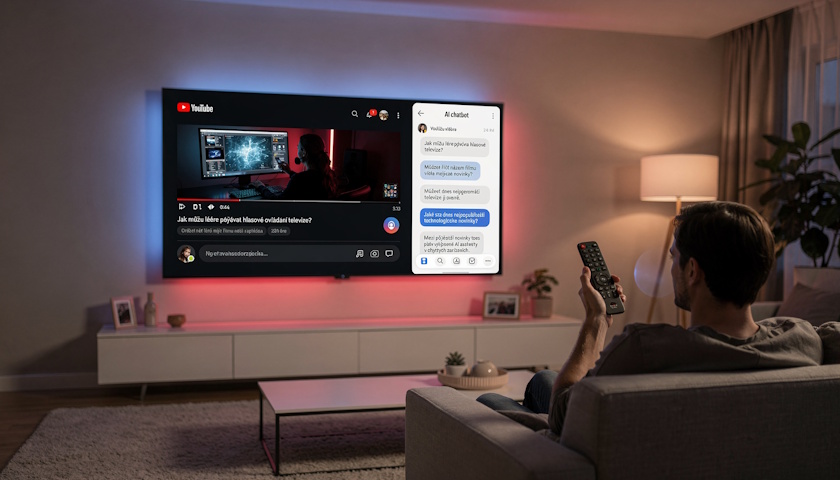 YouTube propojuje AI chatbota s chytrými televizory
