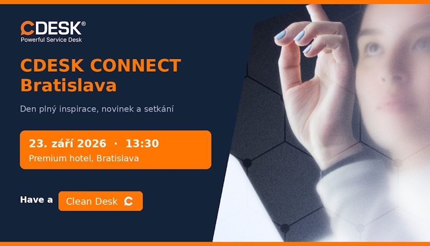 Pozvánka na konferenci CDESK CONNECT Bratislava 2026