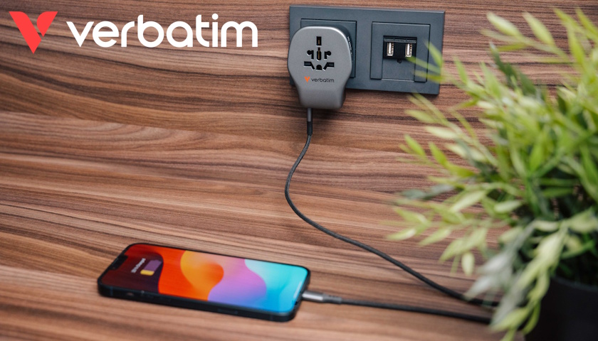 Verbatim Charge 'n' Travel 20 W Lehký univerzální adaptér s vyměnitelnými zástrčkami